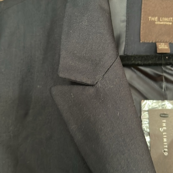 THE LIMITED Solid Navy Blue Fully Lined Button Down Blazer/Jacket, Sz 14, NWT. - Picture 4 of 12